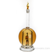 Bottiglia di vetro trasparente da 500 ml popolare all&#39;ingrosso di alta qualità